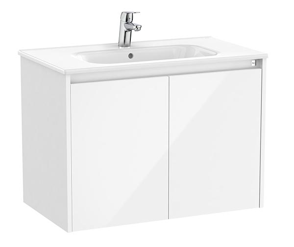 Conjunto Unik Tenet (mueble base c/2 puertas y lavabo) 785x460x565 mm, blanco brillo, (A851774806)