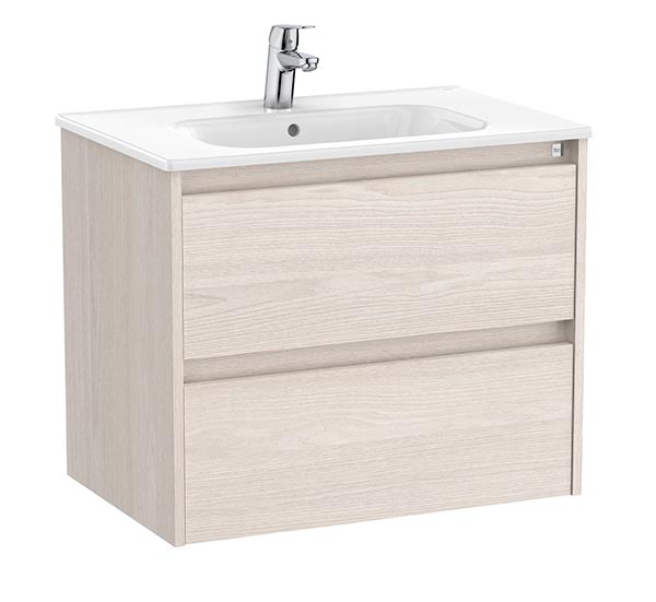 Conjunto Unik Tenet (mueble base c/2 cajones y lavabo) 685x460x565 mm, fresno nórdico, (A851776434)