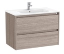 Conjunto Unik Tenet (mueble base c/2 cajones y lavabo) 785x460x565 mm, roble city texturizado, (A851777402)