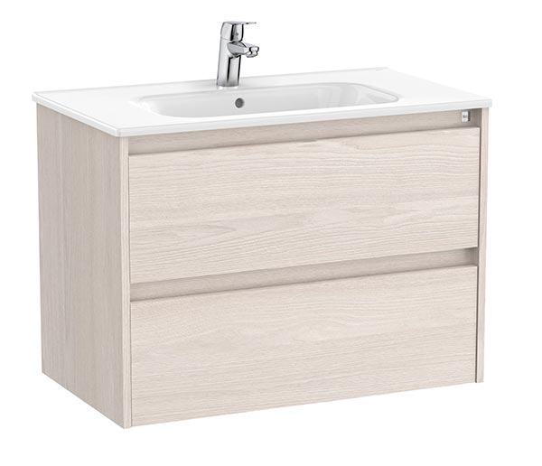 Conjunto Unik Tenet (mueble base c/2 cajones y lavabo) 785x460x565 mm, fresno nórdico, (A851777434)