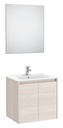 Conjunto Pack Tenet (mueble base c/2 puertas, lavabo, espejo y aplique LED) 585x460x565 mm, fresno nórdico, (A851783434)