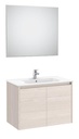 Conjunto Pack Tenet (mueble base c/2 puertas, lavabo, espejo y aplique LED) 785x460x565 mm, fresno nórdico, (A851784434)