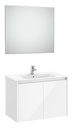 Conjunto Pack Tenet (mueble base c/2 puertas, lavabo, espejo y aplique LED) 785x460x565 mm, blanco brillo, (A851784806)