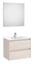 Conjunto Pack Tenet (mueble base c/2 cajones, lavabo, espejo y aplique LED) 685x460x565 mm, fresno nórdico, (A851786434)