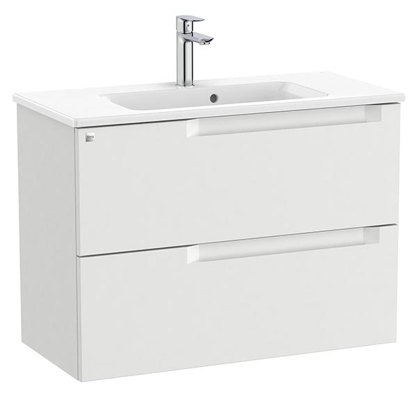 Conjunto Aleyda Unik (mueble base compacto c/2 cajones y lavabo) 805x380x565 mm, gris piedra, (A851812514)