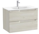Conjunto Aleyda Unik (mueble base c/2 cajones y lavabo centrado) 805x460x565 mm, blanco madera, (A851816525)