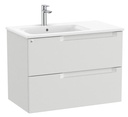 Conjunto Aleyda Unik (mueble base c/2 cajones y lavabo asimétrico a la izquierda) 805x460x565 mm, gris piedra, (A851817514)
