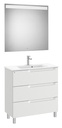 Conjunto Aleyda Pack (mueble base compacto c/3 cajones, lavabo y espejo LED) 805x380x740 mm, gris piedra, (A851886514)