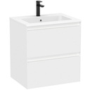 Conjunto Unik Tenue (mueble base c/2 cajones y lavabo) 605x460x650 mm, blanco mate, (A851933529)
