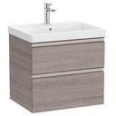 Conjunto Unik The Gap (mueble base c/2 cajones y lavabo plus centrado) 600x460x575 mm, roble city texturizado, (A851963402)