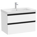 Conjunto Unik The Gap (mueble base c/2 cajones y lavabo plus centrado) 800x460x575 mm, blanco mate, (A851964509)