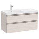 Conjunto Unik The Gap (mueble base c/2 cajones y lavabo plus izquierda) 1000x460x575 mm, fresno nórdico, (A851966434)