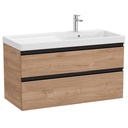 Conjunto Unik The Gap (mueble base c/2 cajones y lavabo plus derecha) 1000x460x575 mm, nogal, (A851967517)