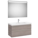 Conjunto Pack The Gap (mueble base c/2 cajones, lavabo plus central y espejo LED) 1000x460x575 mm, roble city tex., (A851976402)