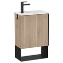 Conjunto Pro-Unik Mini (mueble base y lavabo) 465x258x700 mm, abedul, (A852008422)