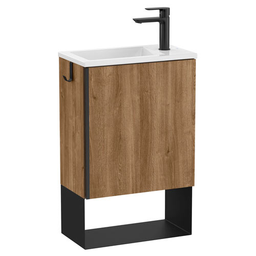 Conjunto Pro-Unik Mini (mueble base y lavabo) 465x258x700 mm, roble occidente, (A852008549)