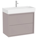 Unik Tura (mueble base de dos cajones y lavabo) 800x430x600 mm, gris noble claro, (A852033559)