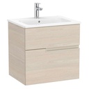 Conjunto Unik Victoria-N (mueble base con dos cajones y lavabo) 605x460x583 mm, fresno claro, (A852095541)