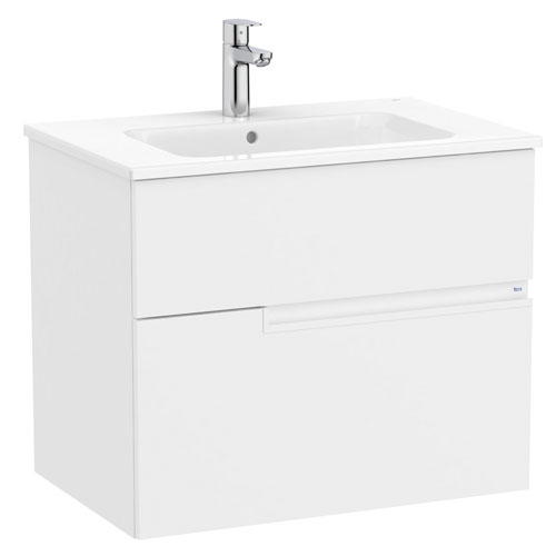 Conjunto Unik Victoria-N (mueble base con dos cajones y lavabo) 705x460x583 mm, blanco mate, (A852096509)