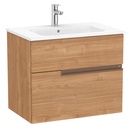 Conjunto Unik Victoria-N (mueble base con dos cajones y lavabo) 705x460x583 mm, nogal, (A852096517)