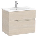 Conjunto Unik Victoria-N (mueble base con dos cajones y lavabo) 705x460x583 mm, fresno claro, (A852096541)