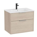 Conjunto Unik Optica (mueble base compacto c/2 cajones y lavabo), 705x460x580 mm, fresno claro, (A852452541)