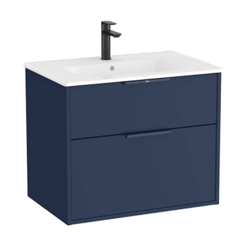 Conjunto Unik Optica (mueble base compacto c/2 cajones y lavabo), 705x460x580 mm, azul acero, (A852452551)