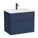 Conjunto Unik Optica (mueble base compacto c/2 cajones y lavabo), 705x460x580 mm, azul acero, (A852452551)