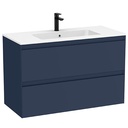 Conjunto Unik Tenue (mueble base c/2 cajones y lavabo) 1000x460x650 mm, azul noche (A852487538)
