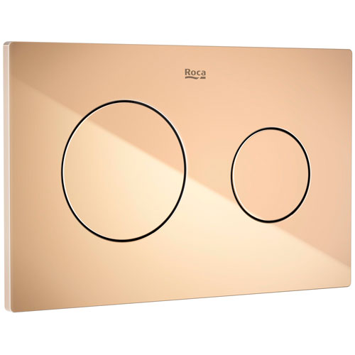 Placa accionamiento Duplo One, descarga dual, 254x10x164 mm, oro rosado, (A8901890RG)