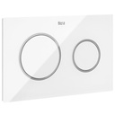 Placa accionamiento Duplo One, descarga dual 254x164x164 mm, blanco cristal, (A890189309)
