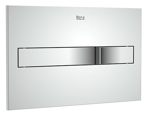 Placa accionamiento Duplo One/Slendra, descarga dual, 250x180x160 mm, chrome, (A890196001)