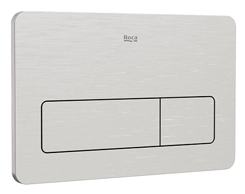 Placa accionamiento Duplo One antivandálica, descarga dual, 259x180x169 mm, acero inox, (A890197004)