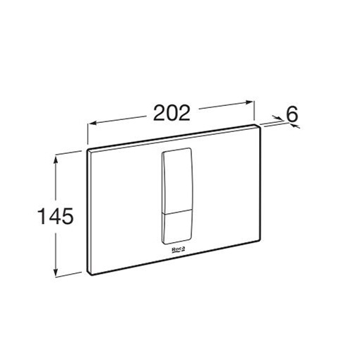 Placa accionamiento Duplo S, descarga dual, 163x215x60 mm, blanco (A890221300)