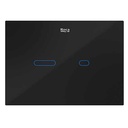Placa acc. elect. EP-S1 Duplo S, desc. dual auto. /Touchless, alim. conex. a red., 220x15x160 mm, cristal negro, (A890231088)