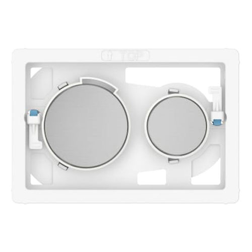 Pulsador Duplo S para combinar con panel frontal PS3, 189x3x130 mm, acero inoxidable, (A890423304)