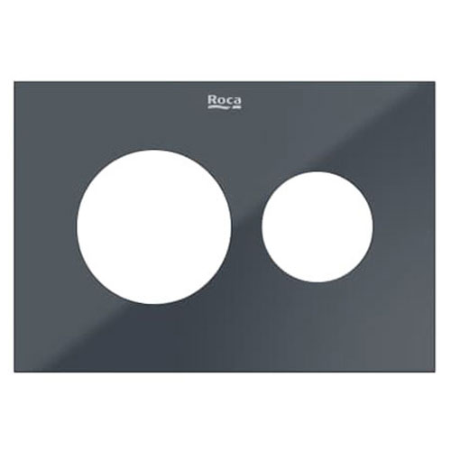 Panel Duplo S frontal para combinar con pulsadores PS3, 202x3x145 mm, cristal antracita, (A8905233AA)