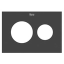 Panel Duplo S frontal para combinar con pulsadores PS3, 202x3x145 mm, porcelana negra, (A8905233EE)