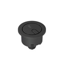 Doble pulsador para mecanismo de descarga plus D8 Ø48 mm Mechanisms, 140x110x45 mm, negro mate (AH00112NBR)