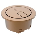 Doble pulsador para mecanismo de descarga plus D8 Ø58 mm Mechanisms, 115x170x35 mm, oro rosado (AH00113RGR)