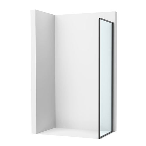 [PROCAM12C2BC7D0016NMN] Lateral fijo Victoria Plus, 700x50x2000 mm, cristal transparente, perfil negro mate, (AM12C2BC7D0016NMN)