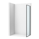 Lateral fijo Victoria Plus, 700x50x2000 mm, cristal transparente, perfil negro mate, (AM12C2BC7D0016NMN)