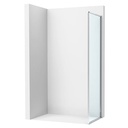 Lateral fijo Victoria Plus, 750x50x2000 mm, cristal transparente, perfil plata brillo, (AM12C2EE7D0012NMN)
