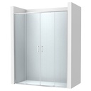 Frontal ducha Victoria Plus (2 hojas correderas +2 fijas), 1600x50x2000 mm, plata brillo (AM12D6407D0012NMN)