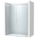 Frontal ducha Victoria Plus (2 hojas correderas +2 fijas), 1900x50x2000 mm, plata brillo (AM12D76C7D0012NMN)