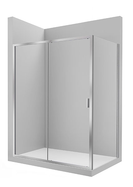Frontal ducha Victoria (scr) L2-E (1 hoja corredera +1 fija) 1300x50x1950 mm, (AM18613012)