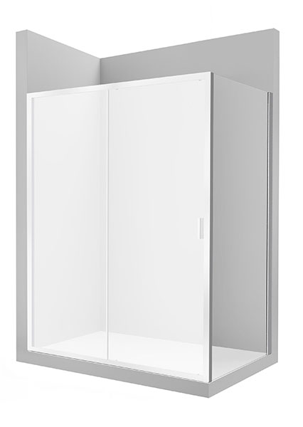[PROCAM18708012] Lateral fijo Victoria (scr) LF 800x65x1950 mm, cristal transparente, perfil plata brillo, (AM18708012)