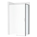 Lateral fijo Ura, 800x50x2000 mm, cristal transparente, perfil negro mate, (AM20K3207D0016NMN)