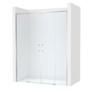 Frontal ducha Ura (2 hojas correderas +2 fijas), 1800x50x2000 mm, plata brillo (AM20L7087D0012NMN)