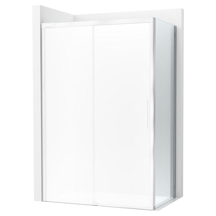 Lateral fijo Naray LF 800x68x2000 mm, cristal transparente, perfil plata brillo, (AM2843207D0012NMN)